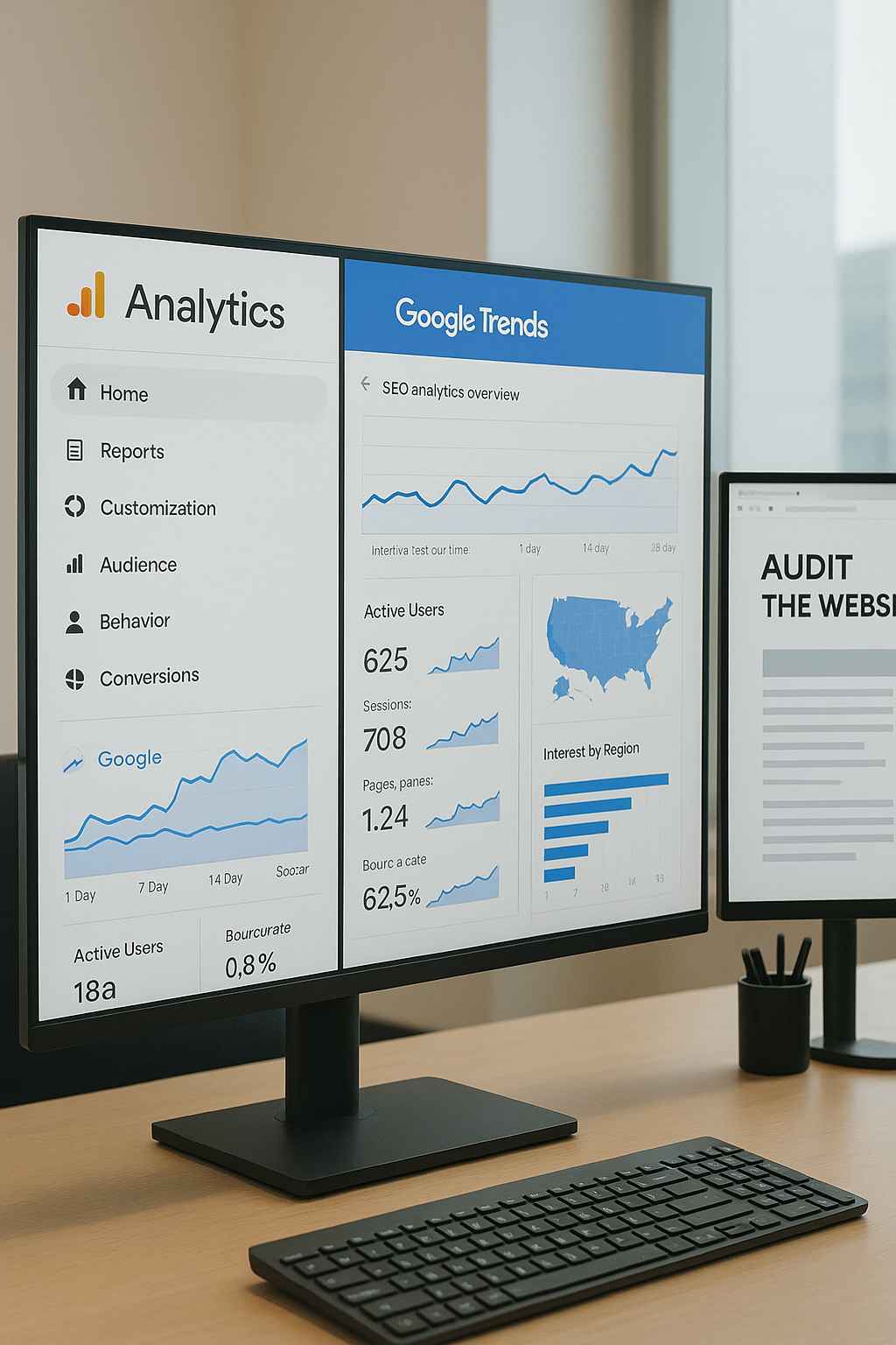 google analytics screen